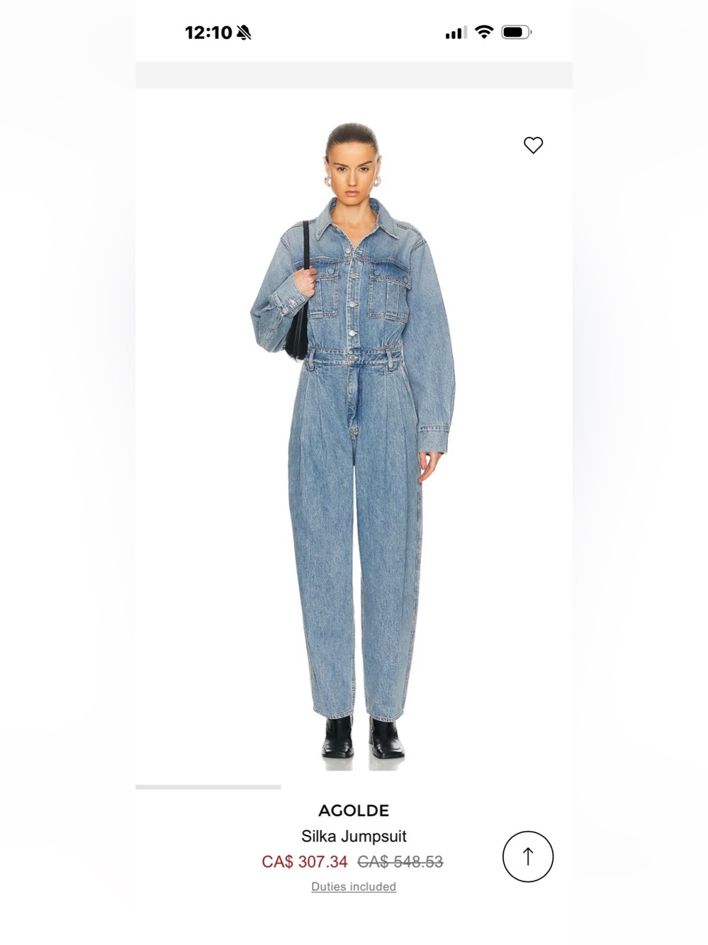 Agolde Denim Jumpsuit